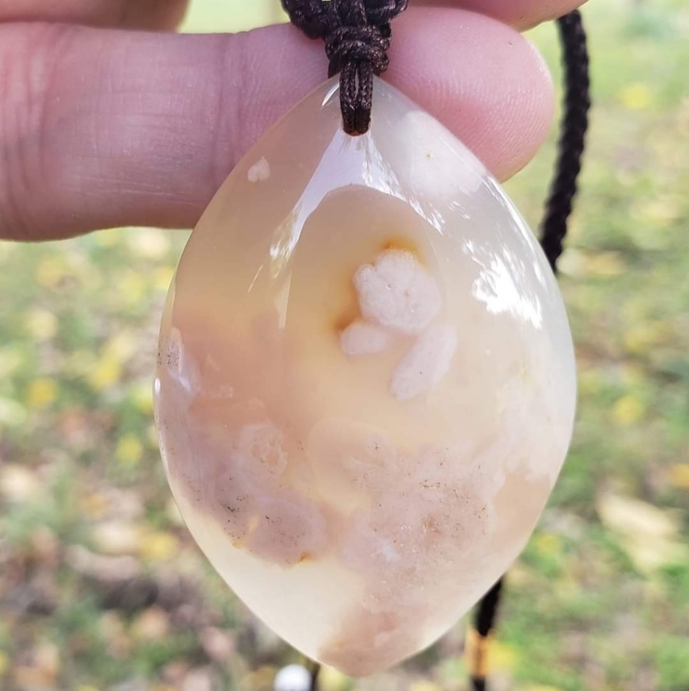 Flower Agate Necklace